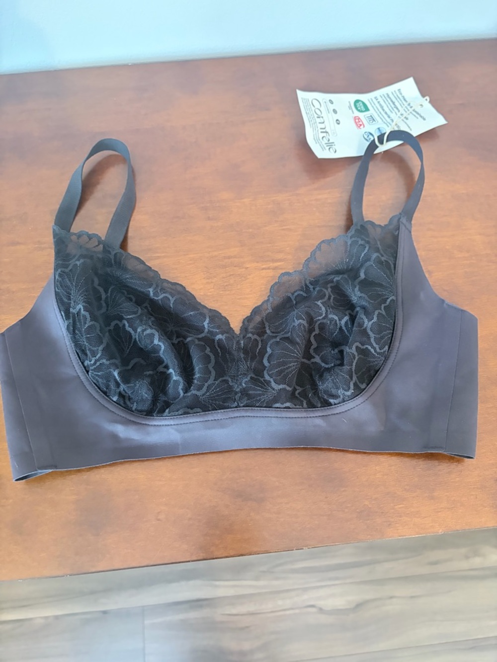 Contour Lace Wireless Black Bralette by Contourelle